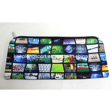 Heat Transfer Printing Neoprene Pencil Bags, Neoprene Pencil Case